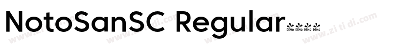 NotoSanSC Regular字体转换